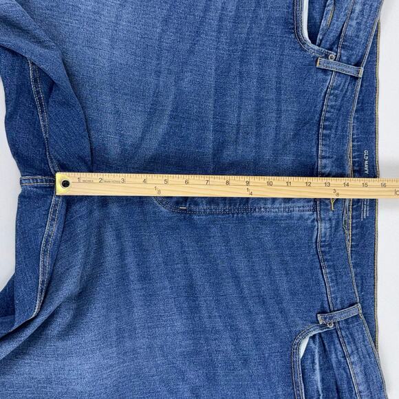 Old Navy Plus Women's Sky High Straight Jean Size 26 3X Med Blue Distressed - Picture 13 of 15